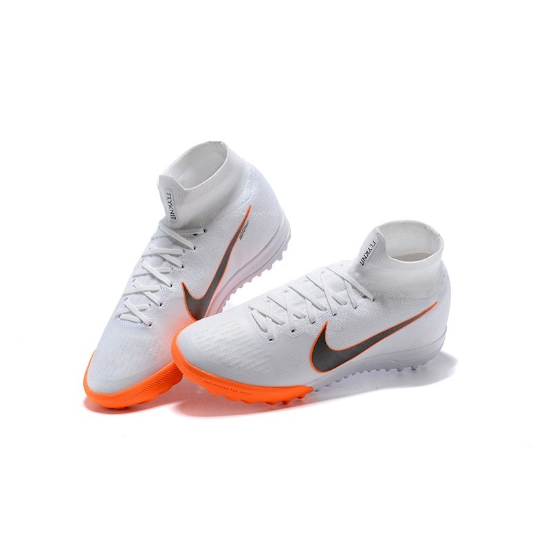 Pánské Nike Mercurial SuperflyX VI Elite TF Bílý oranžový Černá